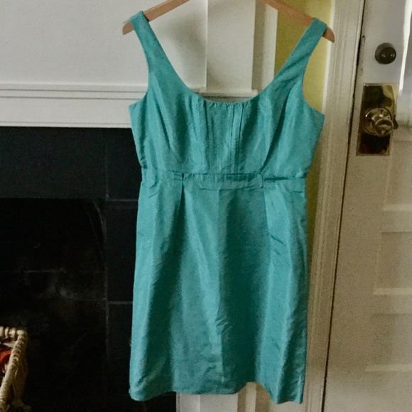J. Crew Dresses & Skirts - NWT J. Crew Silk Taffeta Clementine Dress Aqua Event Cocktail - Sz 8